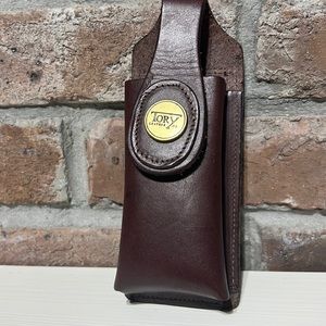 TORY Leather Co. brown leather belt accessory